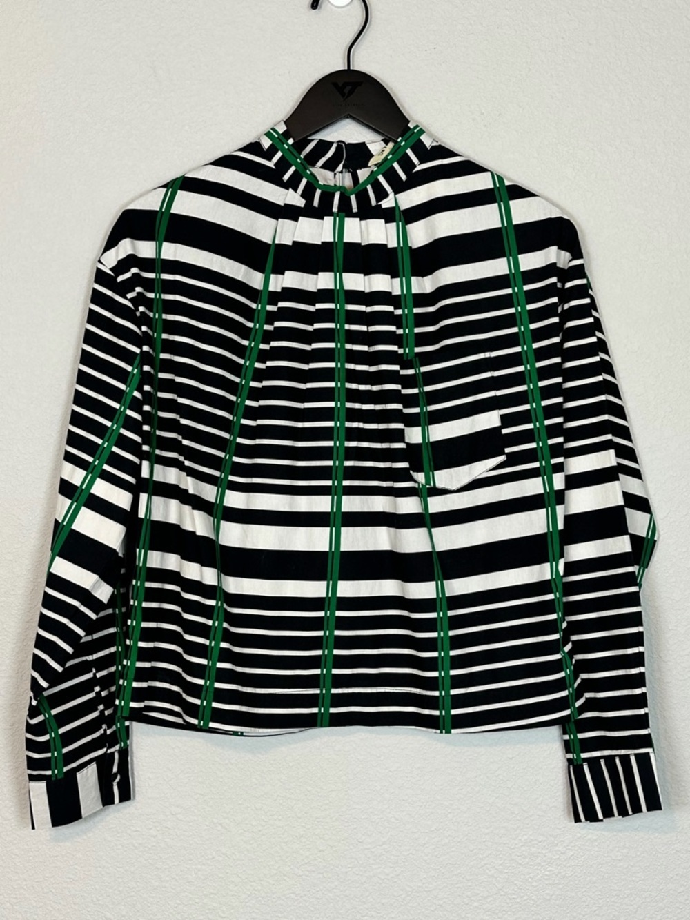 New! Du Paradis Zoe Cropped Longsleeve Shirt - 100% Cotton - Size XS